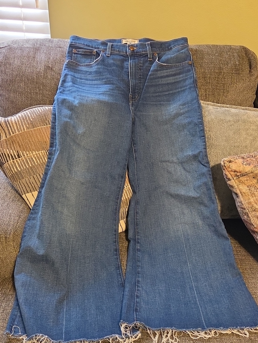 Madewell Cropped Wide Leg Blue Women’s Jeans